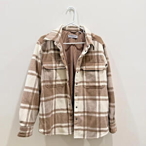 Ridgecut Toughwear Women's Long-Sleeve Plaid Shirt Jacket Size Medium